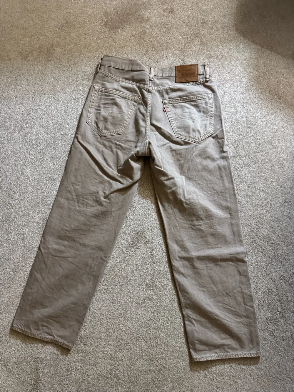 Mens Levi’s Straight Khaki Jeans 568